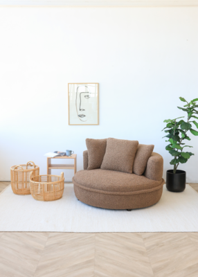 Loveseat Rollins teddy naturel