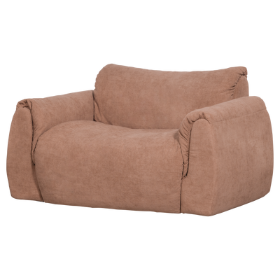 Baggy loveseat geweven chenille bruin
