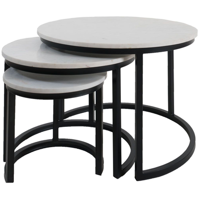 Salontafel Jasmin Marmer - Set van 3