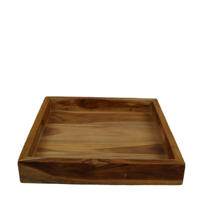 Schaal Teak vierkant