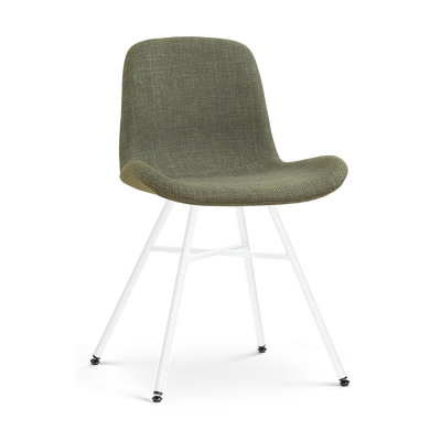 Eetkamerstoel Noa-Fé gestoffeerd - wit onderstel