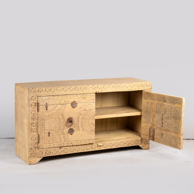 Ayra - Handgesneden Teakhouten Dressoir