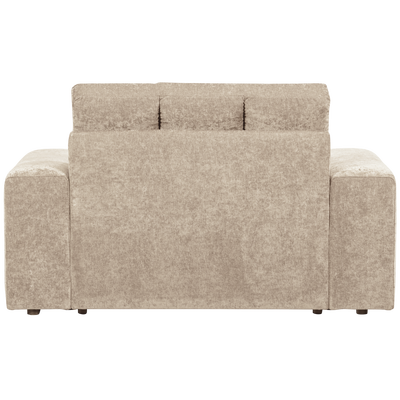 Second date loveseat velvet warmgrijs