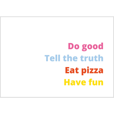 Poster - Do good (A4 liggend)