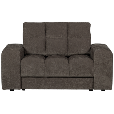 Second date loveseat velvet warmgrijs
