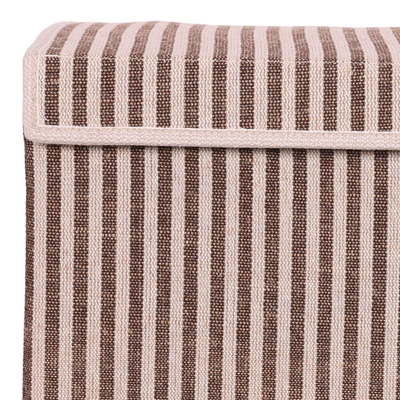 Opbergdoos Auri stripe brown