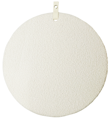 Memo prikbord boucle ecru rond