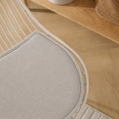 Barkruk Pleun grijsbeige - met zitkussen - 65 cm