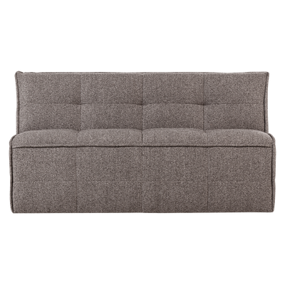 Cluster eetbankje met rugleuning boucle khaki bruin