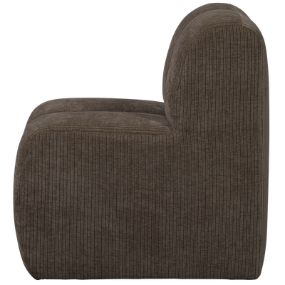 Mojo eetbank 84 cm met rugleuning wollig bruin