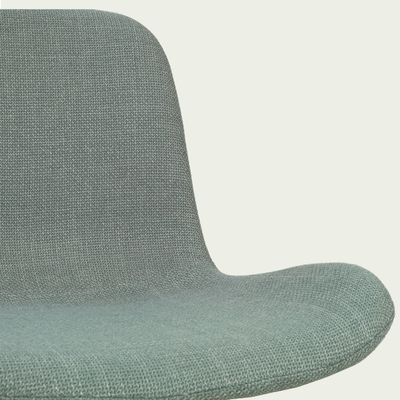 Barkruk Nino-Fé wit onderstel rib beige 75 cm