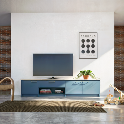 Lundia Original tv kast met deuren en lade