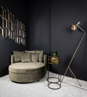 Fauteuil XL Rond groen