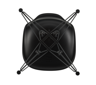 Vitra stoel Eames DSR Basic dark onderstel