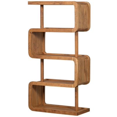 Rattle open kast hout naturel