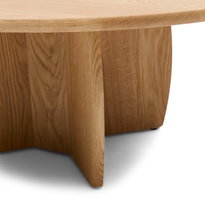 Salontafel Otto 95 x 84 x 32 cm Groove Naturel
