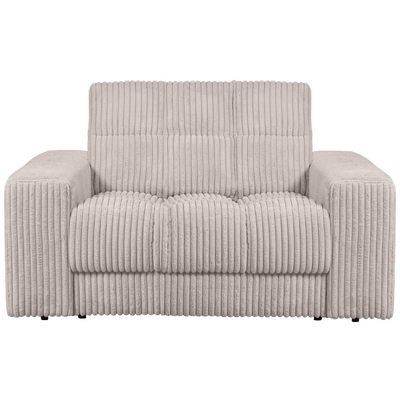 Second date loveseat velvet warmgrijs