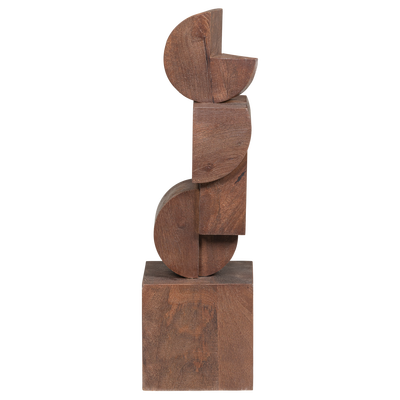Draxa sculptuur ornament hout bruin