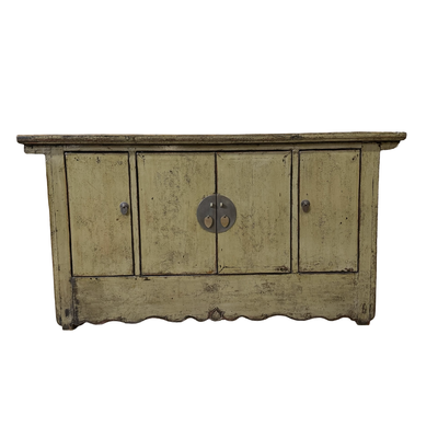 Dressoir 4deur grijs/groen uniek lak