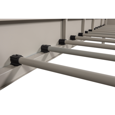 Mata 1-persoons bed metaal zand 90x200 cm