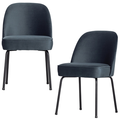 Vogue eetkamerstoel structure velvet brass