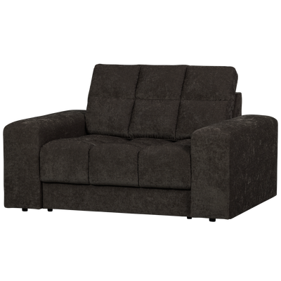 Second date loveseat velvet warmgrijs