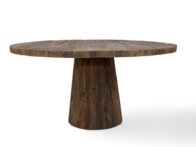 Ronde eettafel Elba houten poot uniek