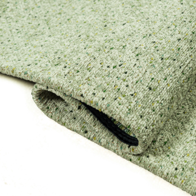 Modern Mist groen gestructureerd vloerkleed met stippenpatroon