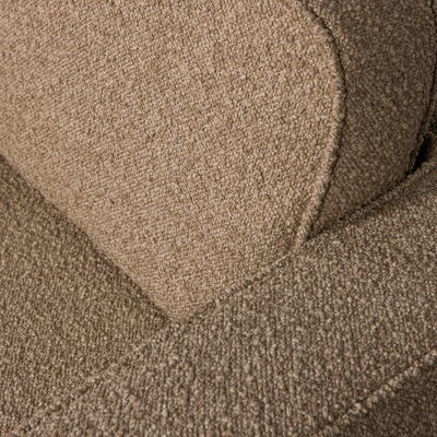 Lazy draaifauteuil boucle bruin