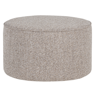 Sara poef laag 36xo60 geweven stof naturel melange [fsc]