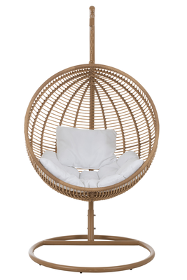 Beige ronde hangstoel j-line
