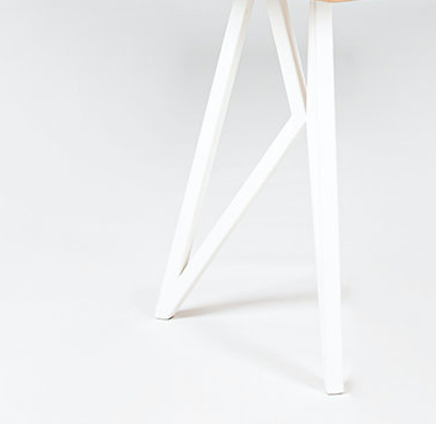 Studio HENK tafel Butterfly Blob - wit frame, HPL Fenix bianco kos
