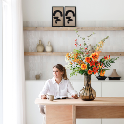 Zijden boeket Clara Belle