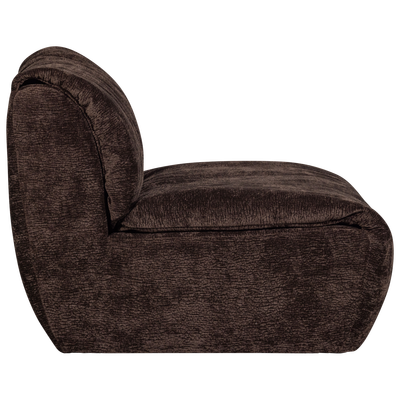 Baggy 1-zits element geweven chenille oudroze