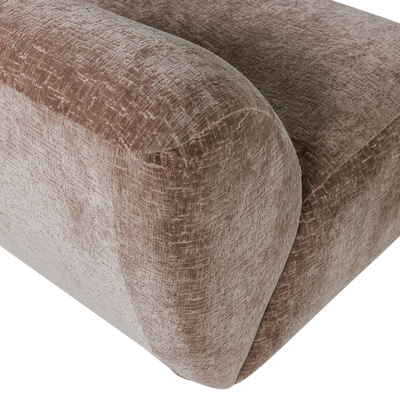 Nomu fauteuil grove chenille lichtbruin [fsc]