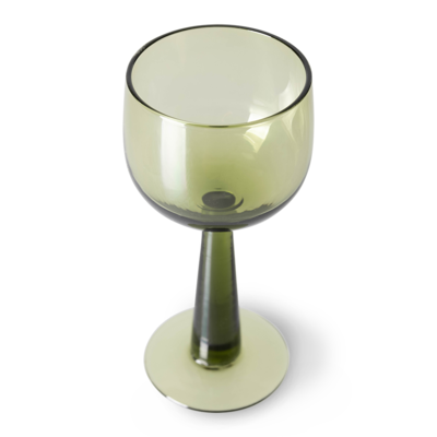 HKliving wijnglas the Emeralds hoog (set van 4)