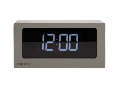Alarm clock Boxed LED warm grey
