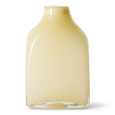HKliving Vaas Atelier glass small medium cream