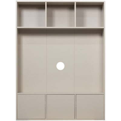 Meggy tv opbergkast 160 cm grenen middenbruin [fsc]