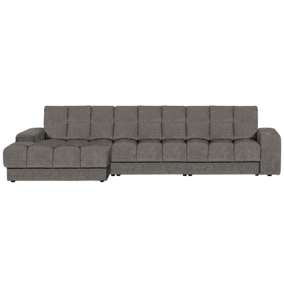 Second date chaise longue links velvet antraciet