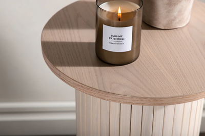 Bijzettafel Pokka - Ø40 cm - Licht Eiken