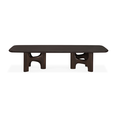 Flow koffietafel - mahonie rose brown - 150x60