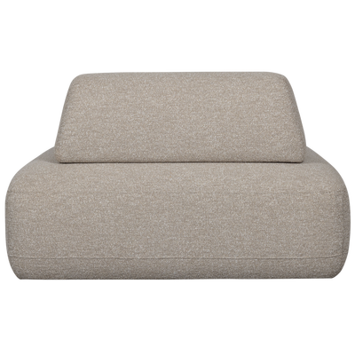 Sterck fauteuil met verplaatsbare rugleuning boucle naturel
