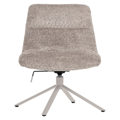 Soren verstelbare draaifauteuil wollig grijs