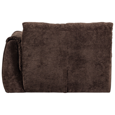 Baggy 1-zits element met arm rechts geweven chenille bruin