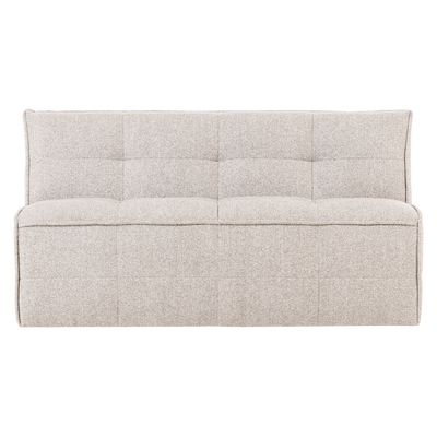 Cluster eetbankje met rugleuning boucle khaki bruin