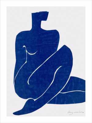 Print Indigo Nude