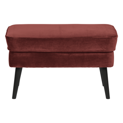 Rocco hocker velvet donkerbruin [fsc]