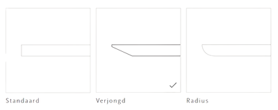 Studio HENK tafel Butterfly Rechthoekig, zwart frame - Smart Collectie