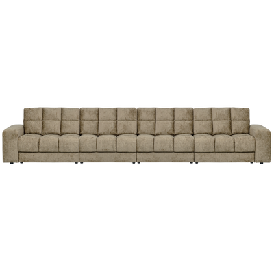 Second date 4-zits bank velvet goudgeel